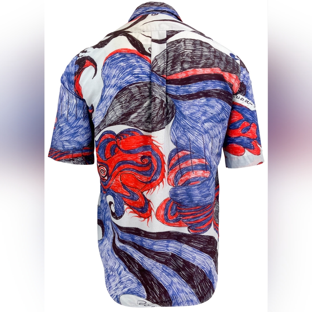 Marked sz S oversized NWT unisex $1395 Lemaire short sleeve shirt - Picture 2 of 5